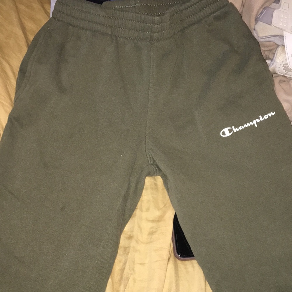 Champion green sweats